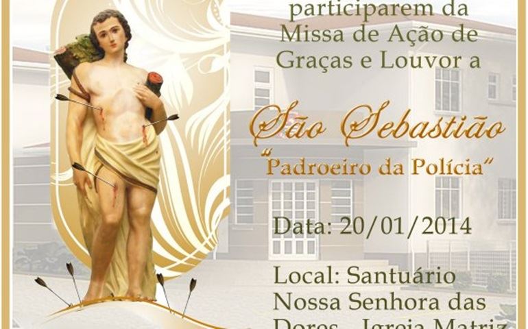 Polícia Civil promove Carreata e Missa em louvor a São Sebastião  No próximo dia 20, a Delegacia Sec