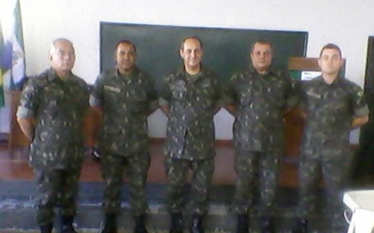 Ten. Cel. Renato do Exército Brasileiro Inspeciona Delegacia do Serviço Militar em Avaré