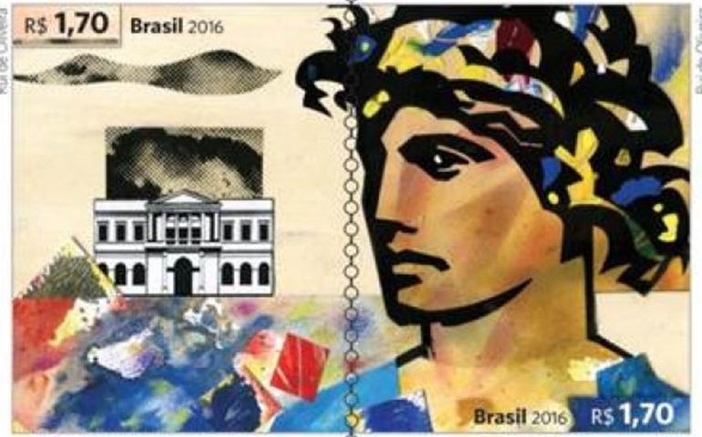 Correios lança selos para comemorar 200 anos da Escola de Belas Artes do Rio