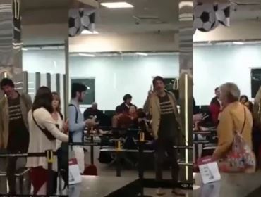 Em aeroporto, historiador esquerdista é confrontado e passa vergonha monumental (veja o vídeo)