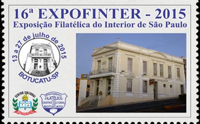 16ª Exposição Filatélica do Interior de São Paulo será aberta dia 13/7 em Botucatu/SP