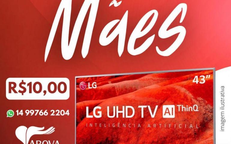 ABOVA promove ação entre amigos especial dia das mães sorteia 01 TV LG 43’’