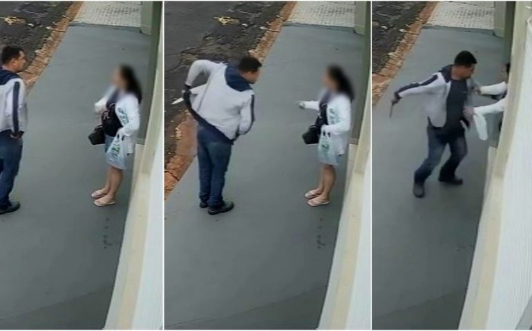 Mulher é esfaqueada com mais de 10 golpes pelo ex-marido no meio da rua no interior de SP