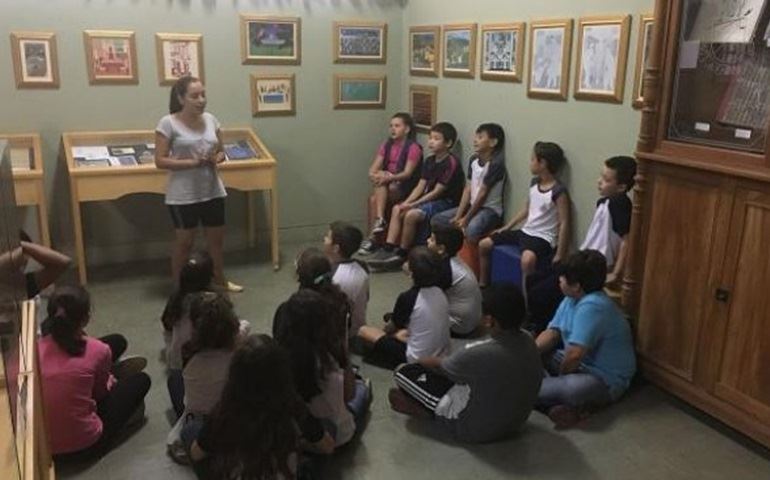 Alunos visitam o Memorial Djanira e a mostra sobre a 2ª Guerra