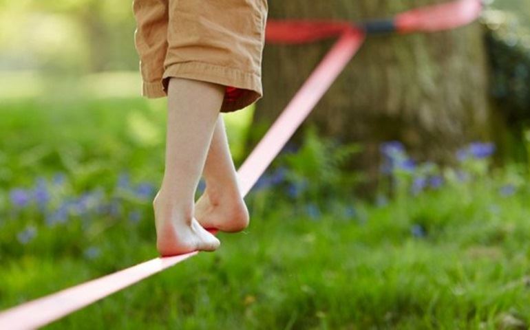 Domingo tem uma oficina de slackline