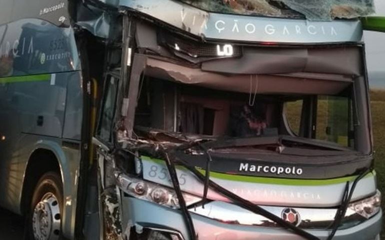 Acidente entre ônibus e carreta deixa feridos na rodovia Castello Branco