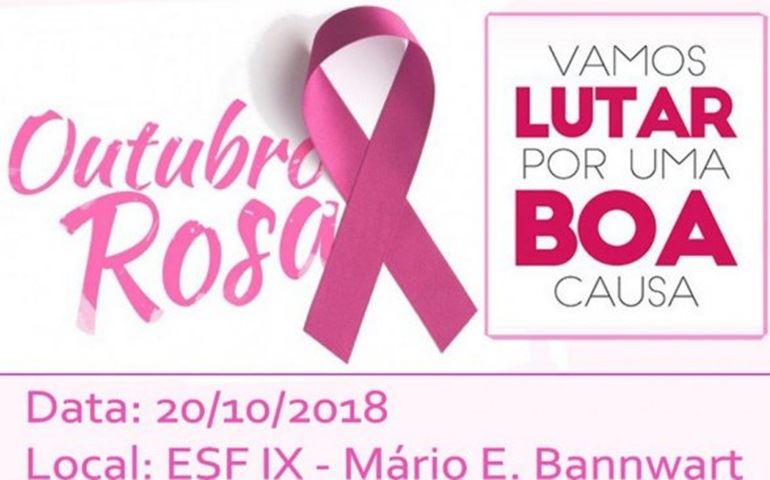 Em Avaré, Outubro Rosa tem eventos em unidades de saúde 