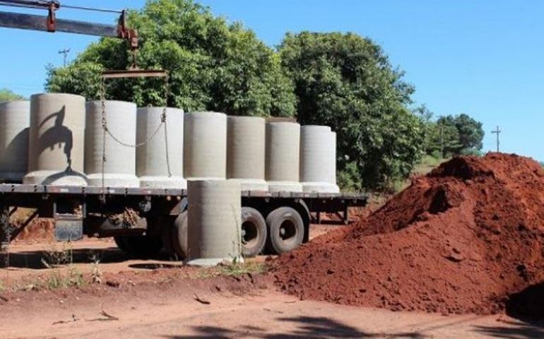 Iniciadas as obras de pavimentação da Avenida Santa Bárbara