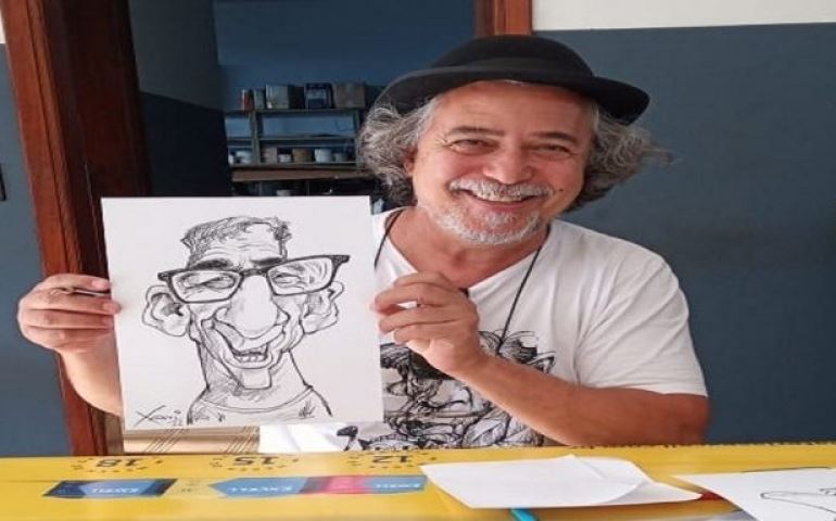 Associação Comercial de Avaré expõe caricaturas do artista Xavier