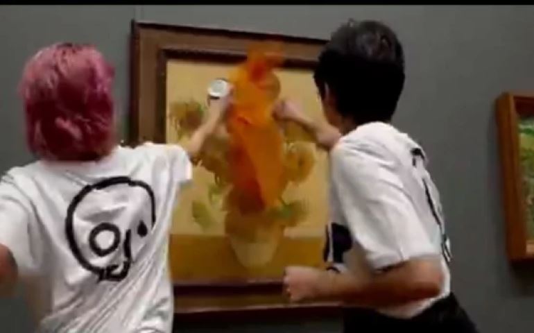 Vândalos arremessam sopa em famosa pintura de Van Gogh (veja o vídeo)