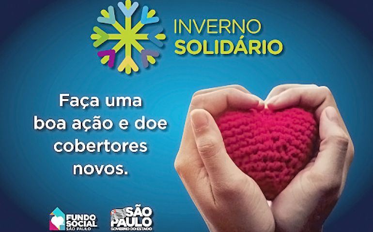 Campanha Inverno Solidário 2020 visa arrecadar cobertores novos