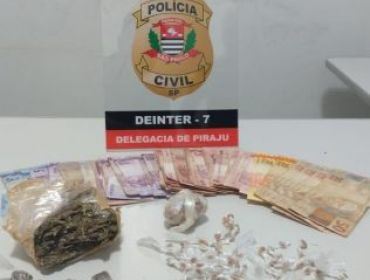 PIRAJU: OPERAÇÃO DA POLÍCIA CIVIL TERMINA COM 1 PRESO, MAIS DROGAS E DINHEIRO APREENDIDOS