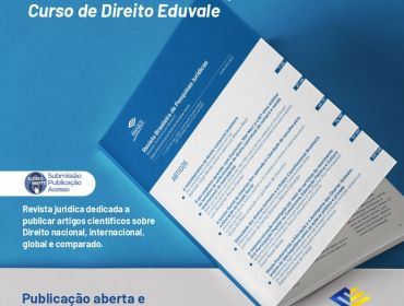 Curso de Direito da Eduvale cria revista que compila pesquisas jurídicas