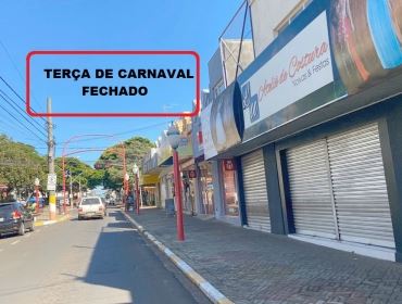 Comércio e repartições públicas não funcionam no feriado de Carnaval