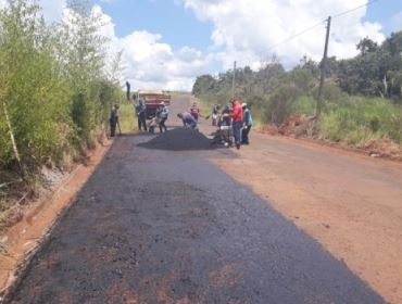 Estrada municipal danificada pelas chuvas é recuperada