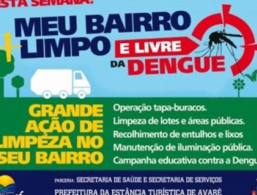 Bairro do Camargo recebe ação de combate à Dengue nesta semana 