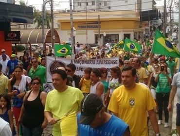 Manifestação aconteceu no último domingo em Avaré