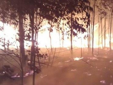 Incêndio atinge terreno de 20 mil metros quadrados em Itaí