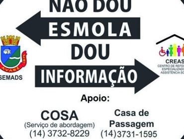 Campanha orienta atendimento a pessoas em situação de rua