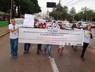 Caminhada marca a luta contra exploração sexual