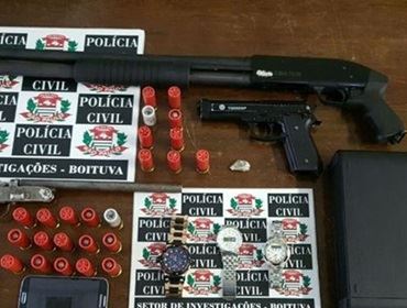 Adolescente é flagrado com armas de fogo e munições em Boituva