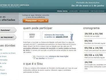 Sisu do meio do ano é aberto para consulta de 51 mil vagas; inscrições começam segunda-feira