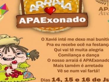 A APAE DE AVARÉ REALIZARÁ ARRAIÁ ?APAEXONADO?.