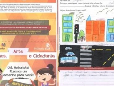 Instituto CCR e CCR SPVias distribuem desenhos de crianças nas praças de pedágio