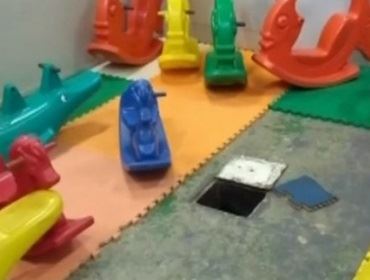 Fiscais do TCE encontram saídas de esgoto abertas em creche de Avaré