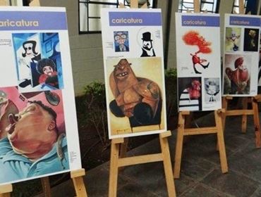 Exposição de caricaturas e charges é atração de 'Salão de Humor' em Avaré