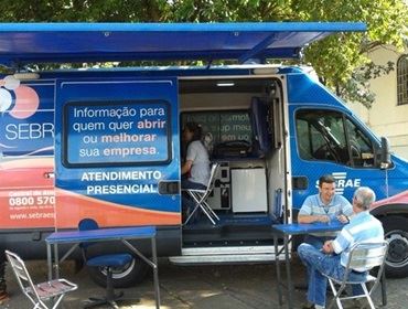 Sebrae móvel visita cidades da região para orientar empreendedores