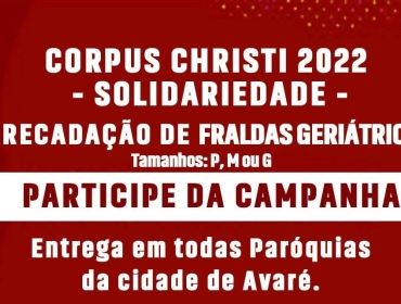 Paróquias de Avaré já preparam o Corpus Christi Solidário