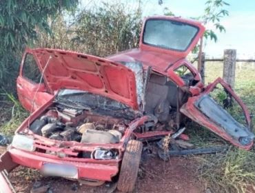 Motorista fica ferido após colisão frontal em Águas de Santa Bárbara