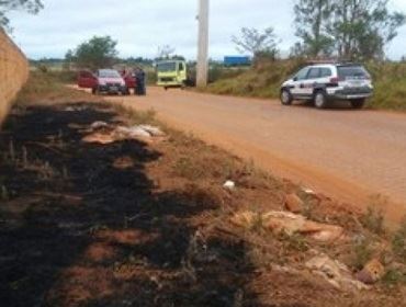 Procurado pela Justiça é morto a tiros e tem corpo queimado