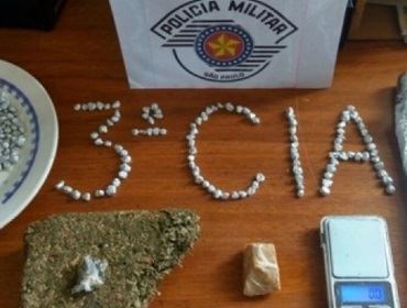 Adolescente de 12 anos é apreendido com maconha e crack em Taquarituba.