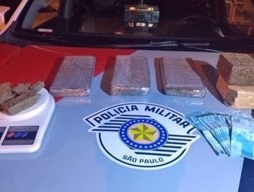 Na Rua Acre, em Avaré, traficante é preso com 3,6 quilos de maconha