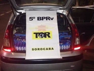 TOR apreende carro com cigarro