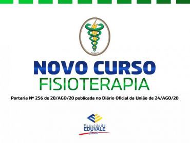 Faculdade Eduvale de Avaré anuncia novo curso Curso de Fisioterapia