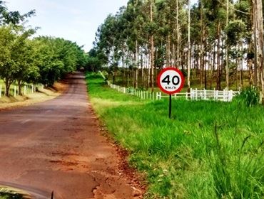 Sinalização da estrada da  Ponte Alta é concluída