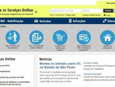 Conta do Detran pode ser vinculada agora ao Facebook