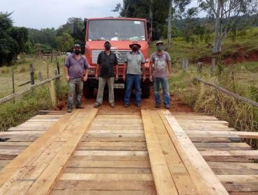 Munícipio de Avaré recupera pontes na zona rural